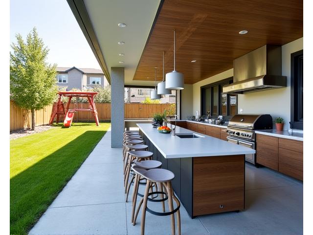 Family-friendly Outdoor Kitchen in Calgary